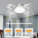 Ceiling Fan Light Electric with High Wind Power, Silent Operation for Kitchen, Restaurant Decor - Axyaa