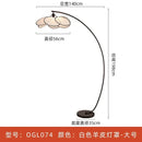 Axyaa Wabi-sabi Rattan Fishing Floor Lamp LED E27 Retro Design Petal Standing Lamp