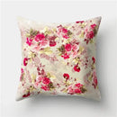 Axyaa Flower Bird Print Decorative Chair Cushion Pillowcase