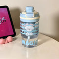 Axyaa 600ml Tritan Water Bottle with Straw Filter and Fruit Infuser