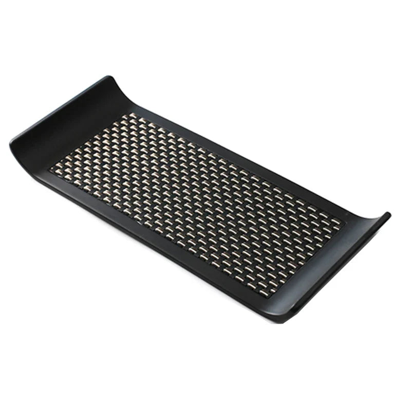 Axya Black Tea Tray: Nordic Style Rectangular Tray for Home Storage & Decor