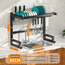 Stainless Steel Kitchen Sink Rack by Axyaa: Multi-Functional Countertop Organizer for Dishware