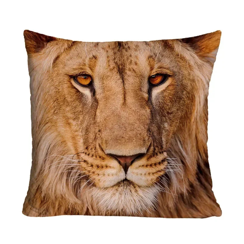 Axyaa Animal Print Polyester Pillow Cover 45x45cm