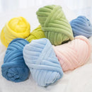 Axyaa Super Velvet Chunky Yarn - Thick Cotton Wool Tube Yarn for DIY Handwork
