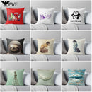 Nordic Abstract Pillowcase 45*45 black grey for Sofa, Axyaa Brand