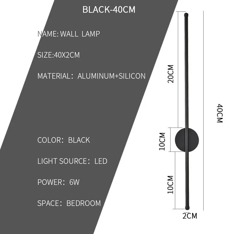 Axyaa Nordic Line LED Wall Light - Minimalist Home Decor & Lighting Fixtures