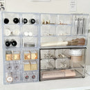 Axyaa 6-Grid Acrylic Cosmetic & Jewelry Storage Drawer Organizer Box