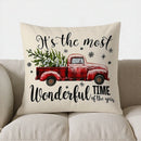 Axyaa Merry Plaid Pattern Pillow Cover for Sofa, Bedroom, Car