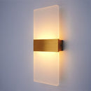 Axyaa LED Wall Light, Aluminum Acrylic Hardwire Sconces for Bedroom, Living Room