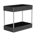 Axyaa Under Sink Organizer with 2 Tier Storage Rack for Kitchen Cabinet