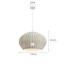 Axyaa Rattan Weave LED Chandelier for Home Decor