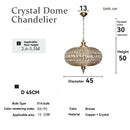 Axyaa French Retro Crystal Chandelier - High-end Medieval Design for Living Room & Restaurant