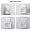 Axyaa Mini Storage Box with Lid for Cotton Swabs & Makeup - Dustproof Plastic Organizer