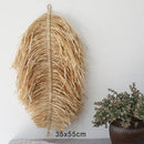 Rattan Grass Weaving Wall Decor, Moroccan Style, Axyaa Livingroom Bedroom Background