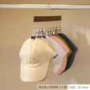 Axyaa 12-Clip Wooden Hat Storage Hanger | Cap, Socks, Newborn Clothes Organizer