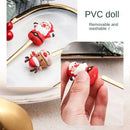 Axyaa Christmas Spoon Fork Set with Santa Claus Design