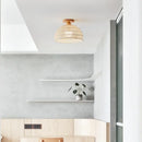 Axyaa Modern Wicker Wood LED Ceiling Lights for Home Decor