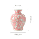 Axyaa Blue White Porcelain Ceramic Vase Chinese Retro Decor Flower Home Accessory