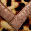 Axyaa Leopard Print Plush King Size Weighted Blanket for Winter Comfort