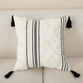 Axyaa Tufted Jacquard Embroidery Cotton Pillowcase Cojines 45X45