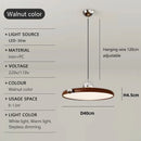 Axyaa Walnut LED Pendant Light for Home Decor and Lighting