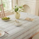 Axyaa Cotton Linen Jacquard Tablecloth - Rectangular Hollow Model - Comfortable & Stylish