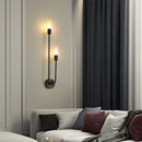 Axyaa Modern Minimalist Wall Sconces, Gold Black Indoor G9 Candle Lamps for Bedroom, Stairway, Balcony