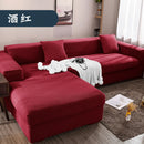 Axyaa Thick Elastic Polar Fleece Sofa Cover for 1/2/3/4 Seater L-shaped Corner Sofa