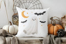 Axyaa Autumn Pumpkin & Drink Pillow Cover for Sofa, Bedroom, Car - Home Decor