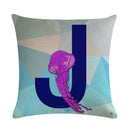 Axyaa Animal Print Linen Pillowcase Set