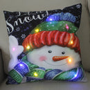Axyaa LED Christmas Pillow Cover for Festive Holiday Decor