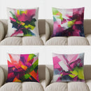 Colorful Abstract Pattern Pillow Cover for Sofa, Bedroom & Car - Axyaa