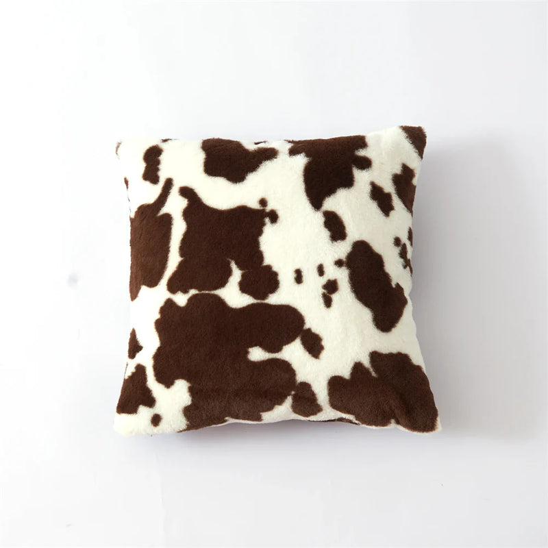 Cow Pattern Pillow Cover 45x45cm by Axyaa: Home Decor for Sofa Living Room