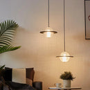 Axyaa Nordic Glass Pendant Light with LED Star Lamp for Home Decor