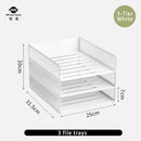 Axyaa Metal File Tray - Office Document Storage Rack