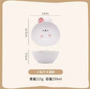 Axyaa Cute Cartoon Ceramic Dessert Yogurt Bowl for Kids or Adults