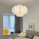 Axyaa Silk Chandelier: Adjustable Height Modern Nordic LED Pendant Lights