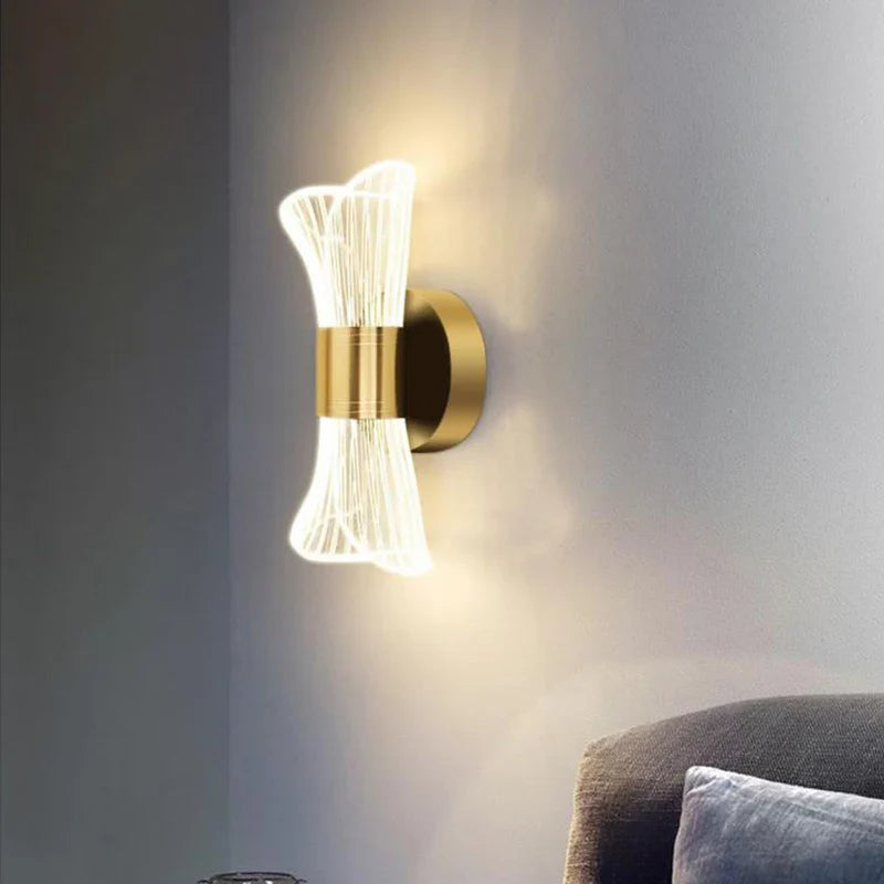 Axya Crystal Wall Lamp: Elegant Bedroom & Living Room Lighting