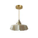 Axyaa Yellow Glass LED Pendant Lights for Indoor Lighting, Nordic Hanging Lamp