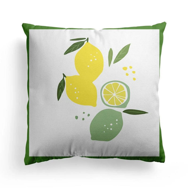 Axyaa Fresh Fruit Square Cushion Cover – Sofa and Home Decor Pillow Case