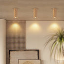 Yellow Cave Stone Tube Lamp for Wabi Sabi Living by Axyaa