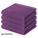 Axyaa Waffle Weave Kitchen Towel Set Absorbent Quick Dry Dishcloth Wash Cloth