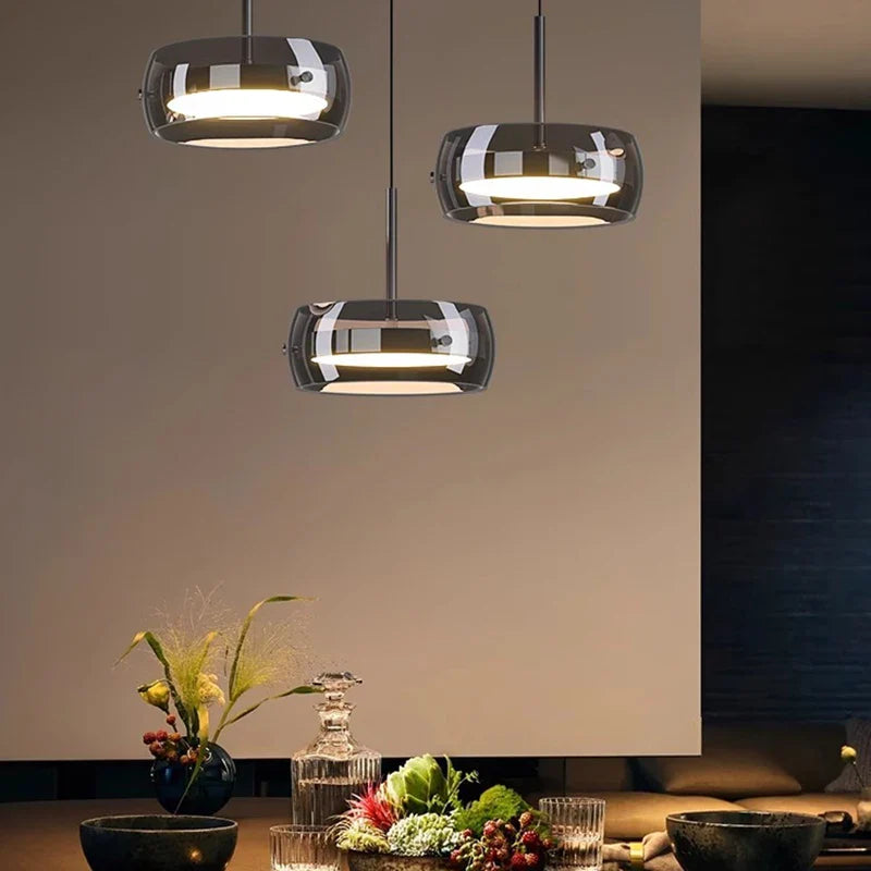 Axyaa Ring LED Pendant Light Chandelier for Modern Living and Dining Room