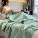 Axyaa 100% Cotton Muslin Throw Blanket - Lightweight Breathable Boho Throws
