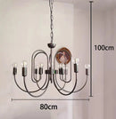 Axyaa LED Staircase Chandeliers Indoor Pendant Light Lamps for Living Room
