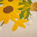 Axyaa Embroidered Floral Sofa Pillowcase Set, 45x45 Cushion Covers for Home Decor