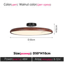 Axyaa LED Wood Grain Bedroom Ceiling Lamp | Modern Eye Protection Room Light