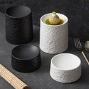 Axyaa Ceramic Stone Pattern Dessert Snack Sushi Plate for Molecular Cooking