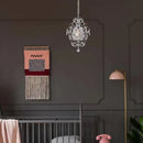 Axyaa Mini Crystal Chandelier Pendant Light - Ideal for Kitchen, Bedroom, Dining Area