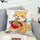 Axyaa Shiba Inu Cushion Cover 45x45cm for Bed or Chair Decor
